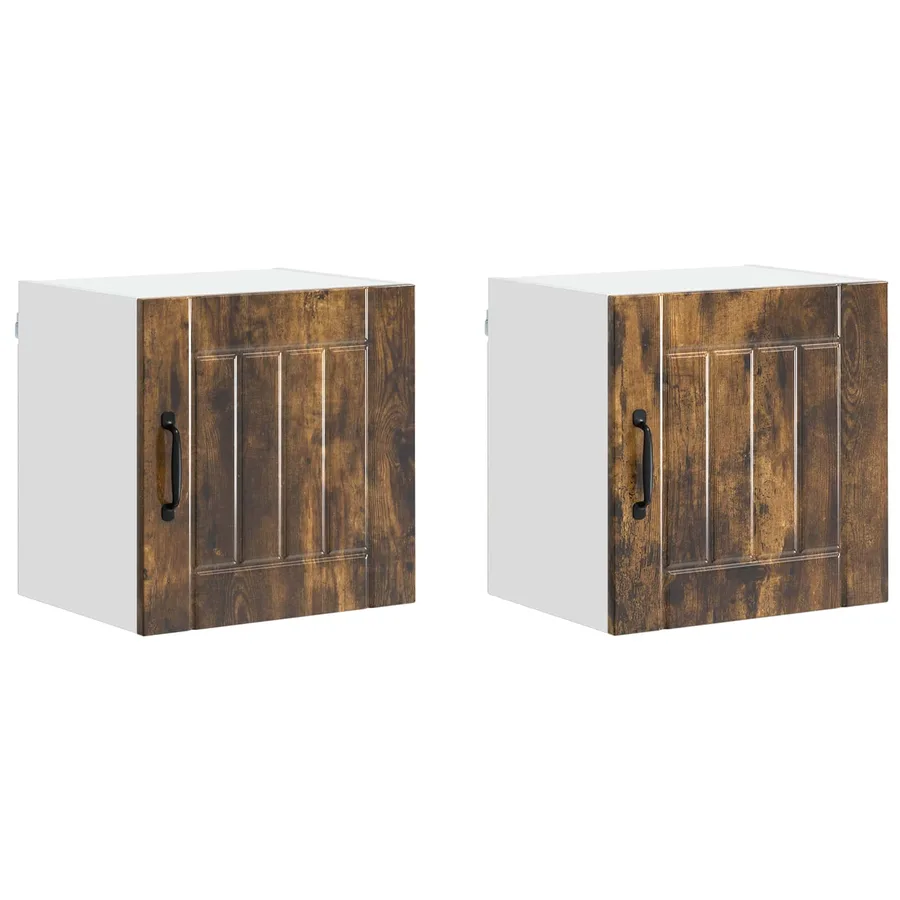 Meuble mural LUCCA 2 pcs Chêne fumé 40 x 31 x 40 cm - 2