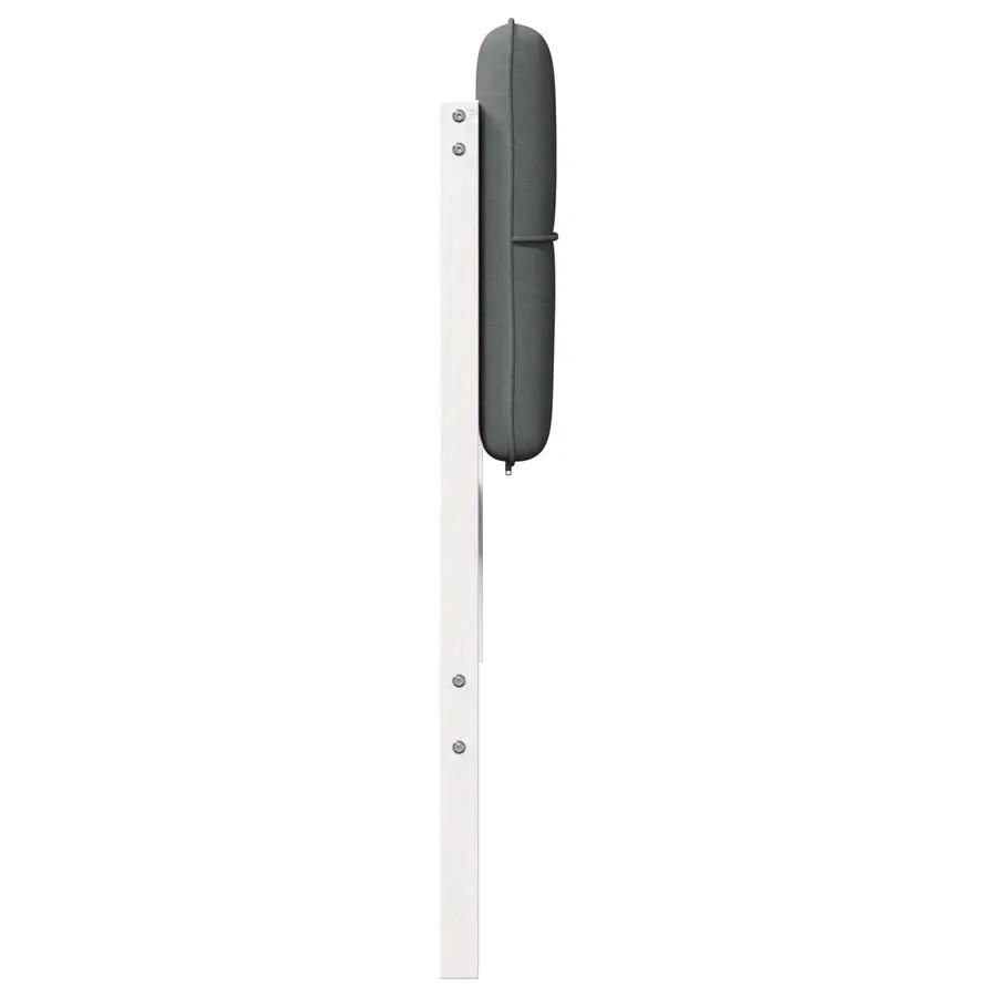 Tête de lit capitonnée Blanc et gris clair 200 cm Pin massif - 5