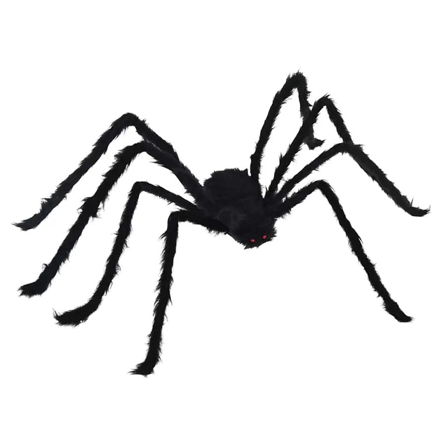 Décoration d'araignée d'Halloween avec toiles 4 pcs Polyester - 4