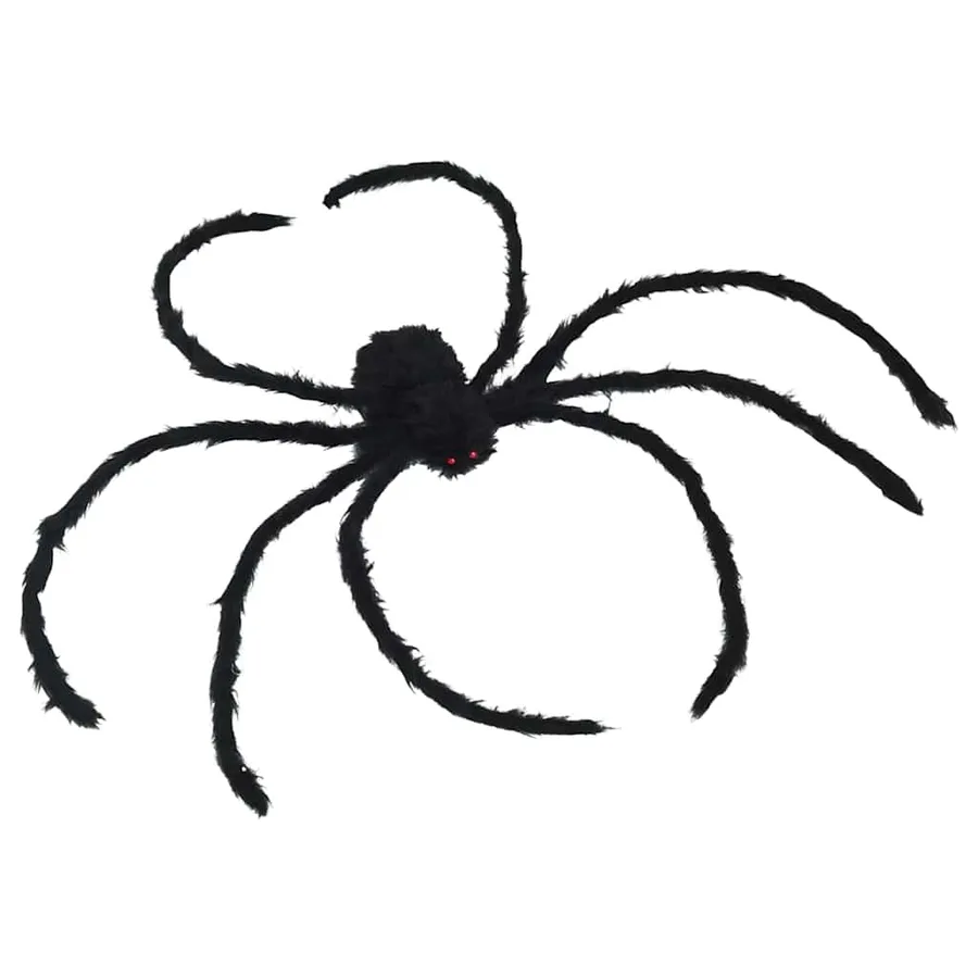 Décoration d'araignée d'Halloween avec toiles 4 pcs Polyester - 5