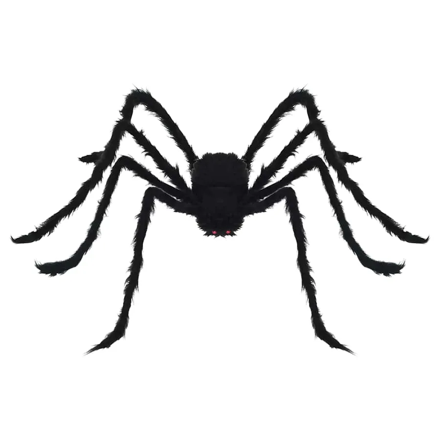 Décoration d'araignée d'Halloween avec toiles 4 pcs Polyester - 6