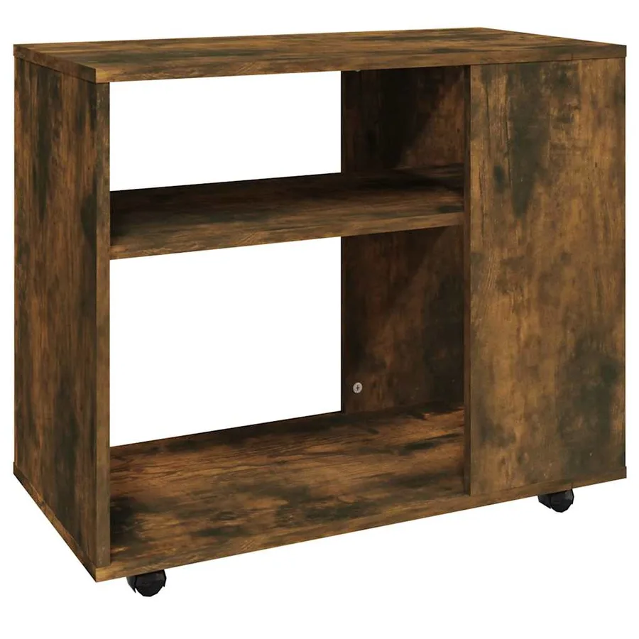 Table d'appoint Chêne fumé 70x35x55 cm Bois d'ingénierie - 2