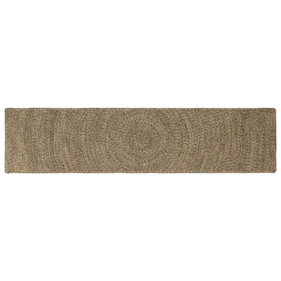 Tapis de surface Naturel et noir 60 x 300 cm Jute