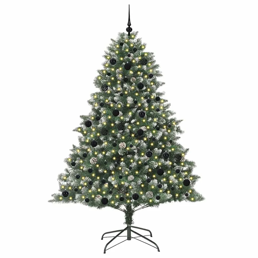 Sapin de Noël artificiel Vert 210 cm PVC, plastique et acier - 3