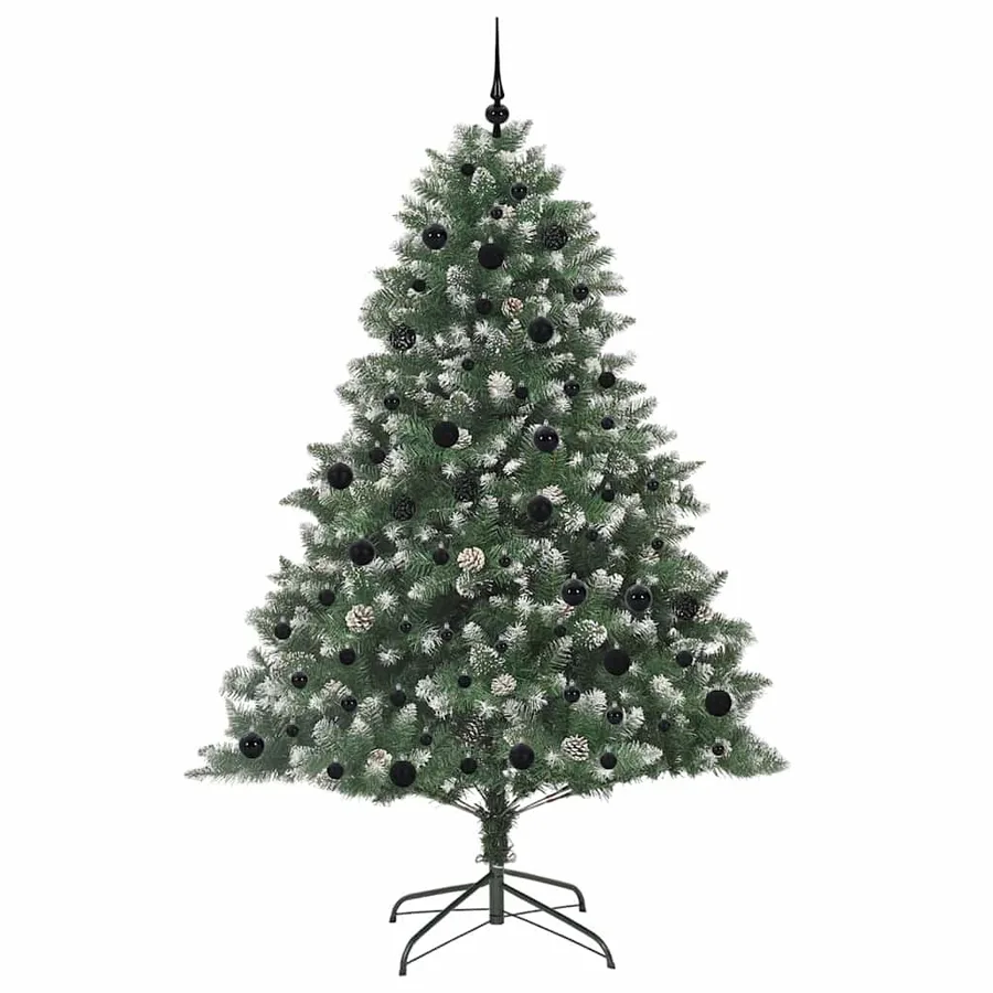 Sapin de Noël artificiel Vert 210 cm PVC, plastique et acier - 4