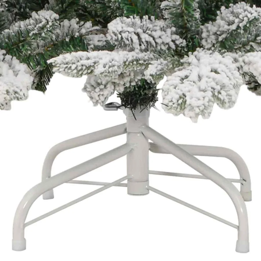 Sapin de Noël Artificiel à Branches Articulées Blanc 210 cm - 12