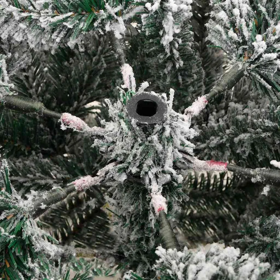 Sapin de Noël Artificiel à Branches Articulées Blanc 210 cm - 13