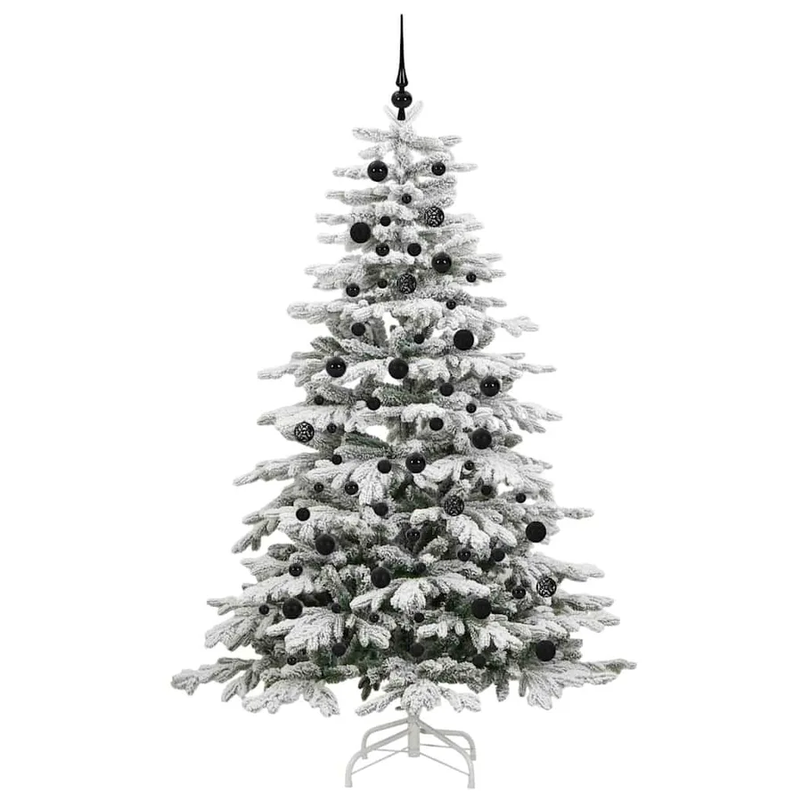 Sapin de Noël Artificiel à Branches Articulées Blanc 210 cm - 4