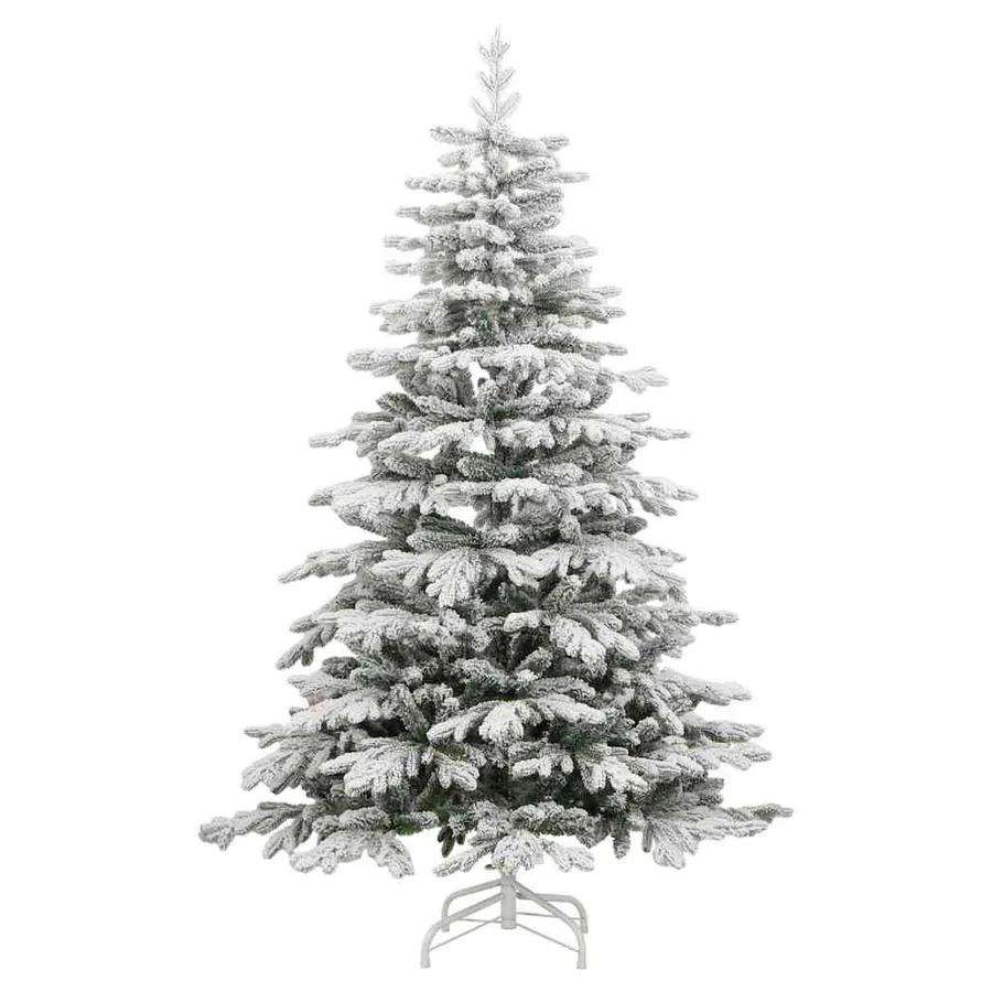 Sapin de Noël Artificiel à Branches Articulées Blanc 210 cm - 5