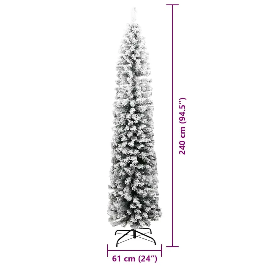 Sapin de Noël artificiel Vert 240 cm PVC et acier et plastique - 14