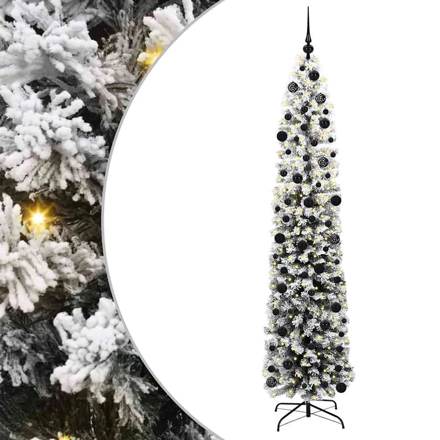 Sapin de Noël artificiel Vert 240 cm PVC et acier et plastique - 2