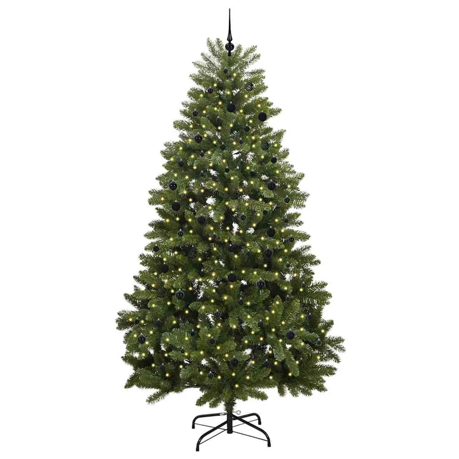 Sapin de Noël artificiel avec 300 LED Vert 300 cm PVC et métal - 3