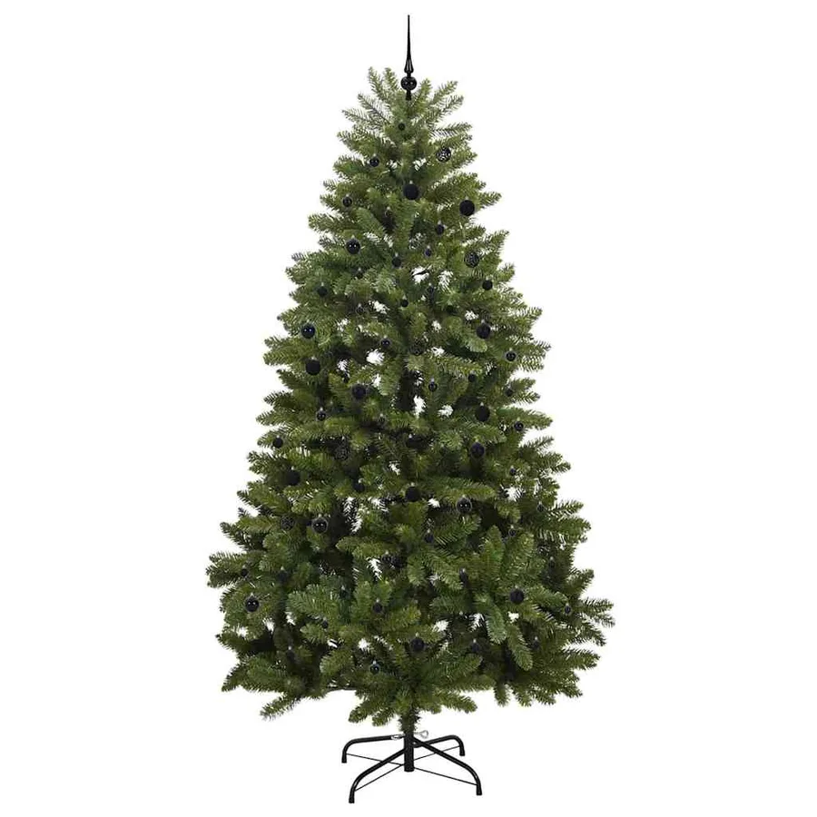 Sapin de Noël artificiel avec 300 LED Vert 300 cm PVC et métal - 4