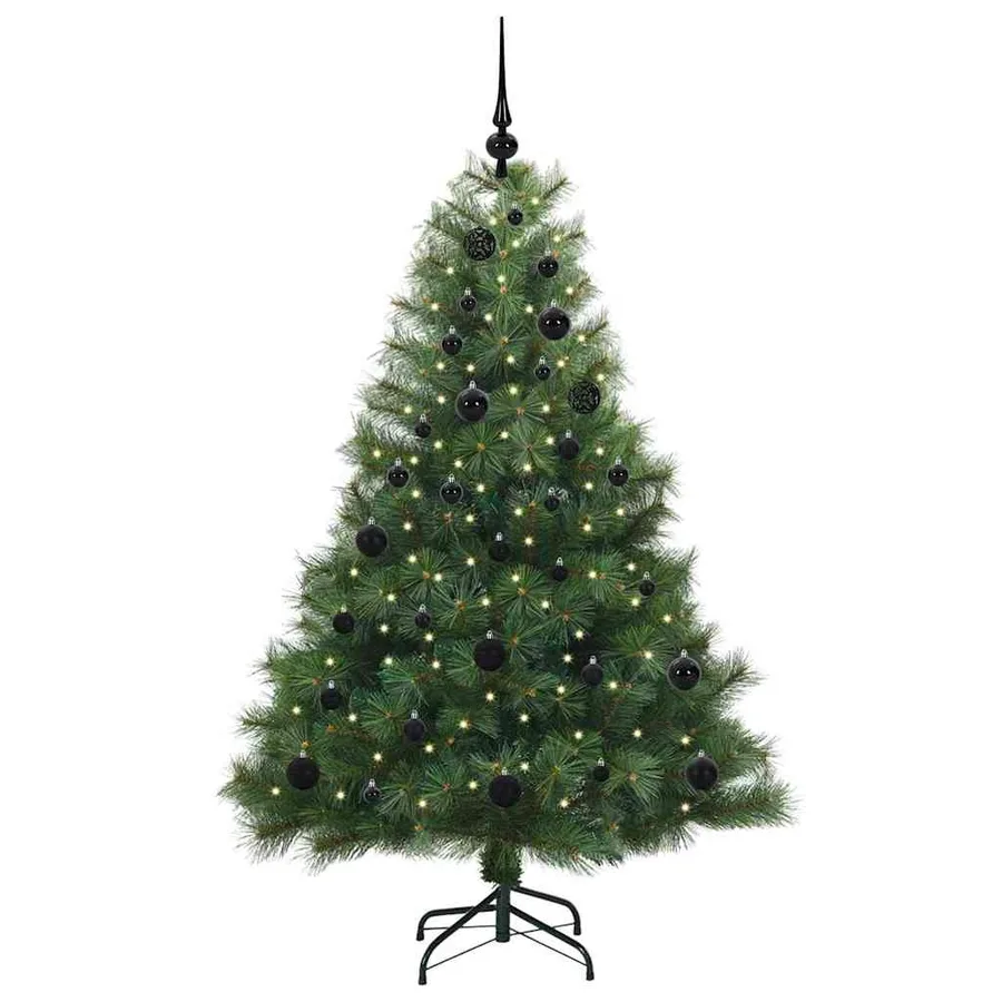 Sapin de Noël artificiel avec 150 LED Vert 150 cm PE et PVC - 3