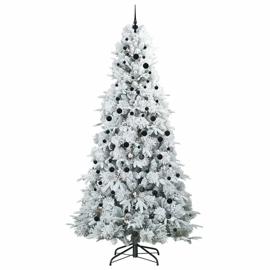 Sapin de Noël Artificiel à Branches Articulées Blanc 240 cm - 4