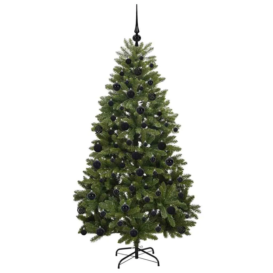 Sapin de Noël artificiel avec 300 LED Vert 180 cm PVC et métal - 4