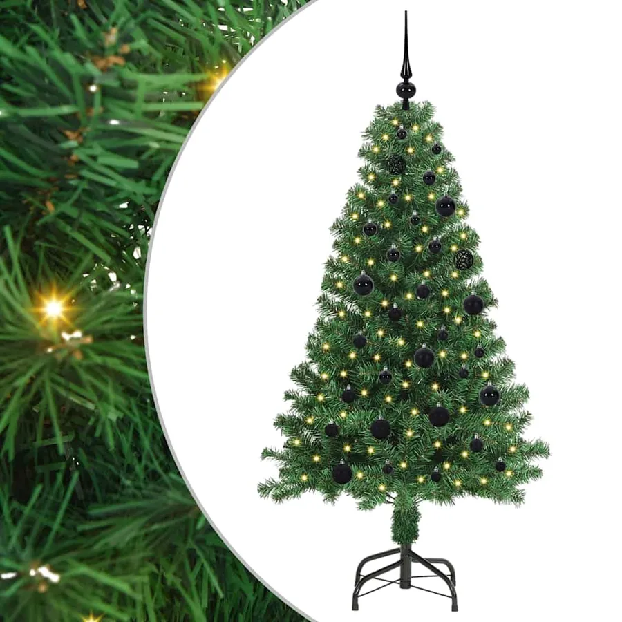 Sapin de Noël artificiel Vert 150 cm PVC, Acier et Plastique - 2