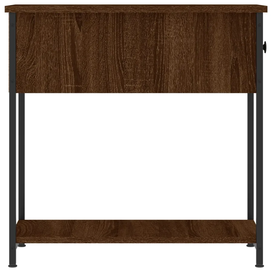 Tables de chevet 2pcs chêne marron 30x60x60cm bois d'ingénierie - 8