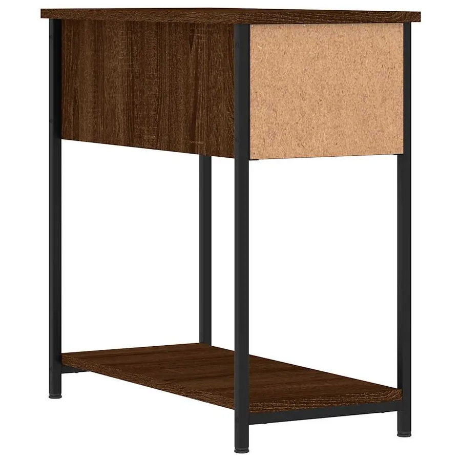 Tables de chevet 2pcs chêne marron 30x60x60cm bois d'ingénierie - 9