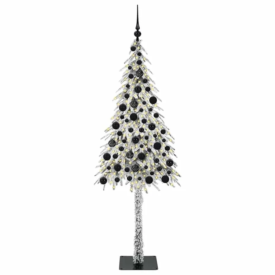 Sapin de Noël avec 300 LED Blanc 180 cm PE et Acier - 3