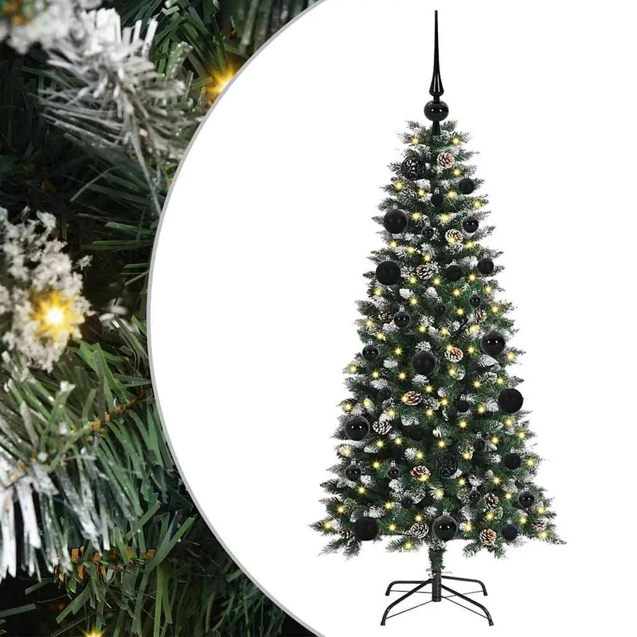 Sapin de Noël artificiel Vert 120 cm PVC, plastique et acier - 2