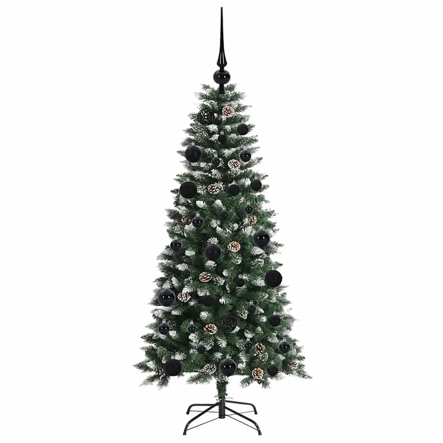 Sapin de Noël artificiel Vert 120 cm PVC, plastique et acier - 4