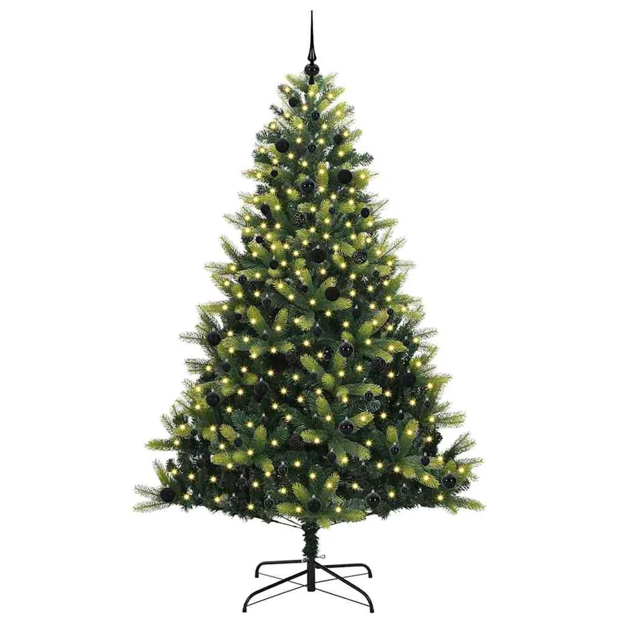 Arbre de Noël artificiel en silicone flexible 300 LEDs 240 cm - 3