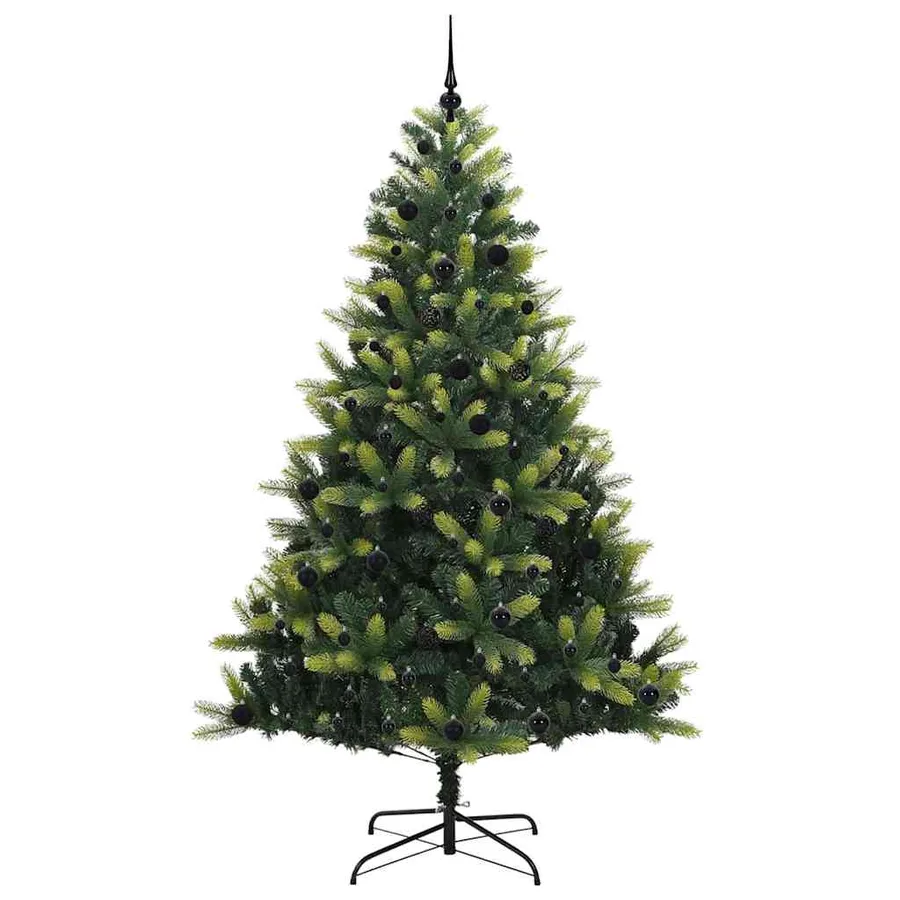 Arbre de Noël artificiel en silicone flexible 300 LEDs 240 cm - 4