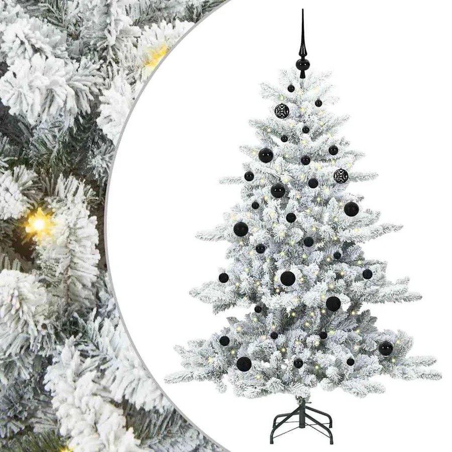Sapin de Noël Artificiel à Branches Articulées Blanc 150 cm - 2