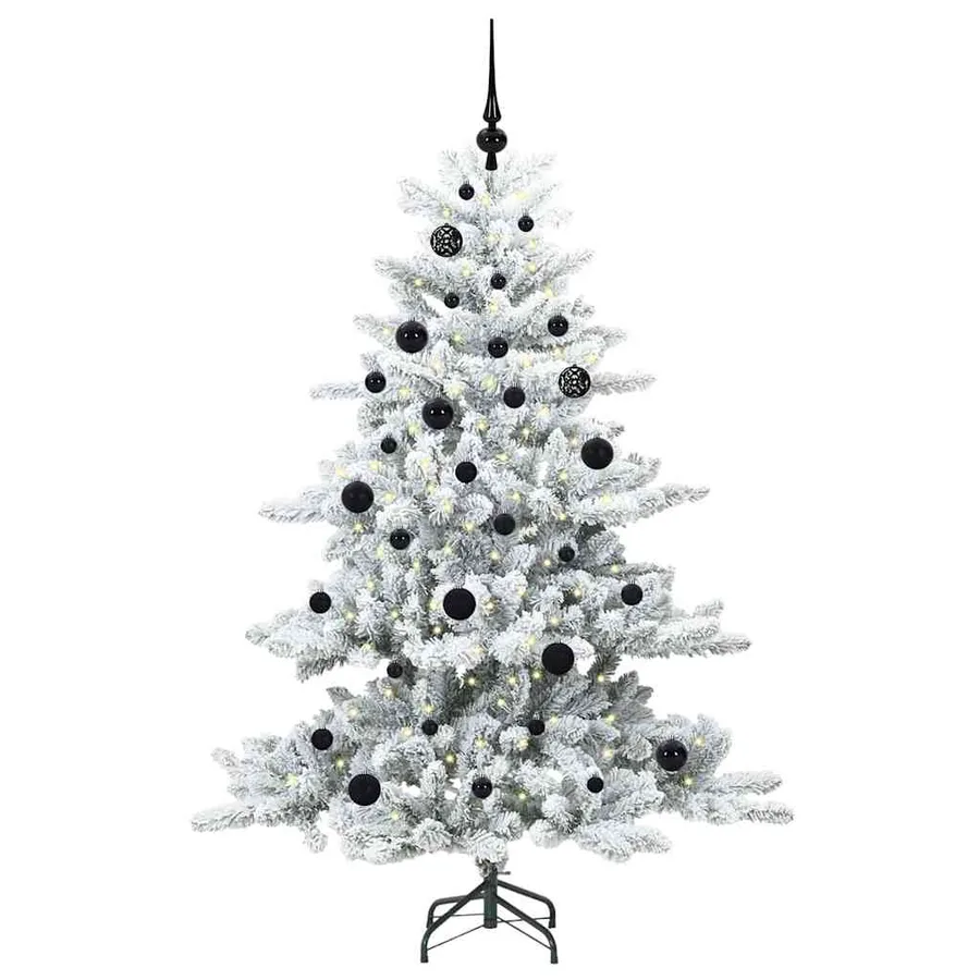 Sapin de Noël Artificiel à Branches Articulées Blanc 150 cm - 3