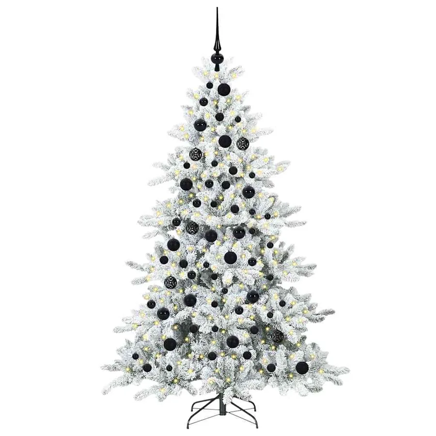 Sapin de Noël Artificiel à Branches Articulées Blanc 180 cm - 3