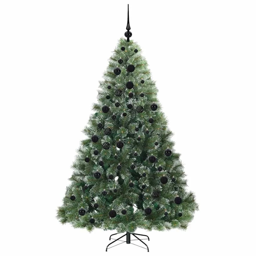 Sapin de Noël artificiel avec 300 LED Vert 180 cm PE et PVC - 4