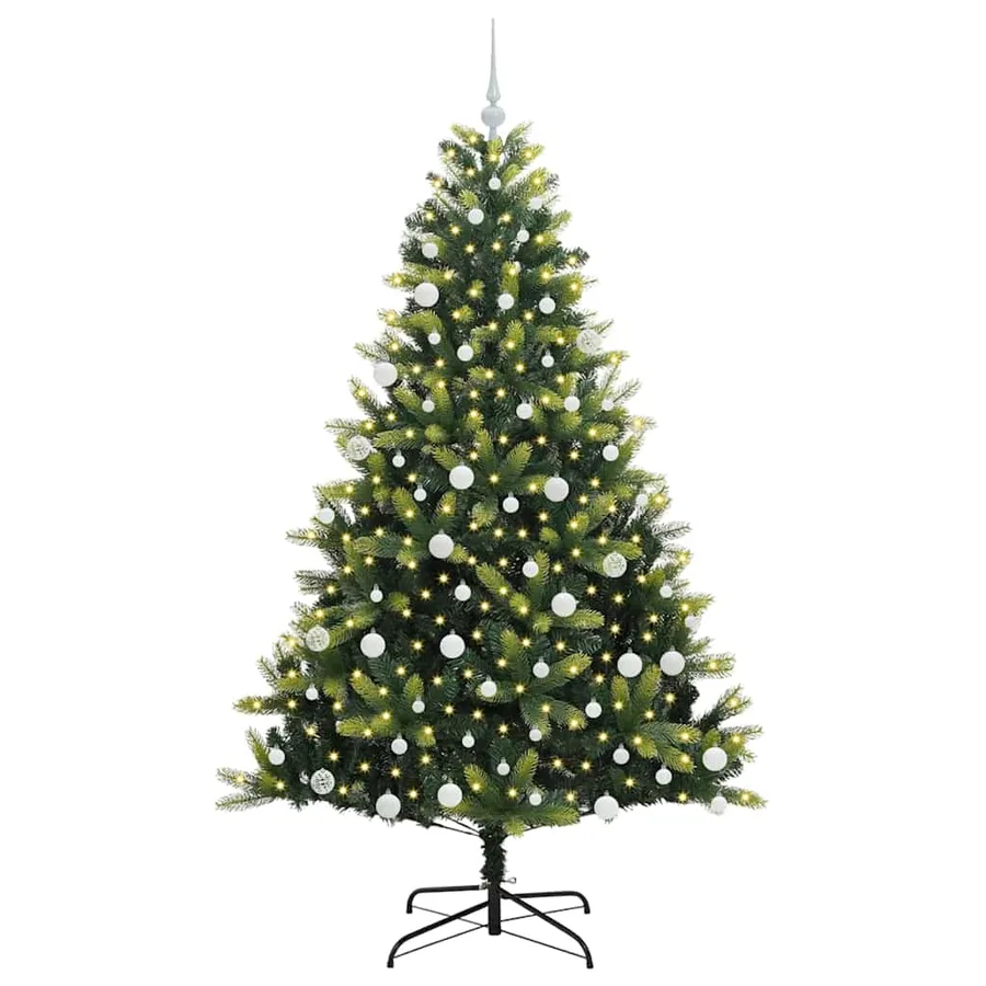 Arbre de Noël artificiel en silicone flexible 300 LEDs 180 cm - 3