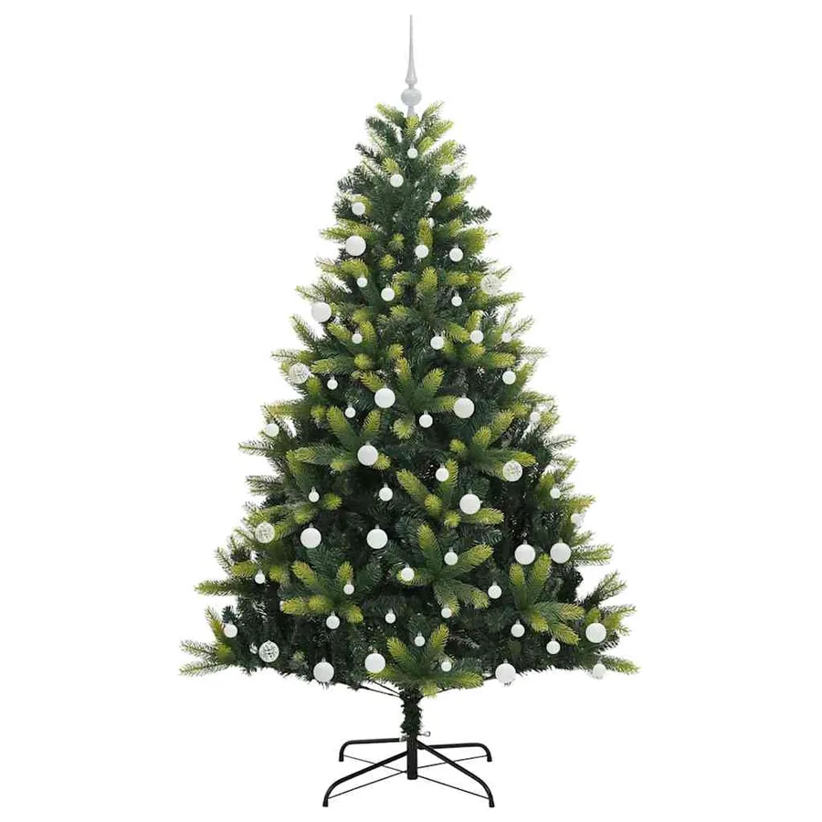 Arbre de Noël artificiel en silicone flexible 300 LEDs 180 cm - 4
