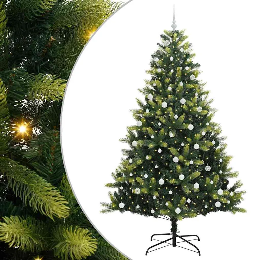 Arbre de Noël artificiel en silicone flexible 300 LEDs 240 cm - 2