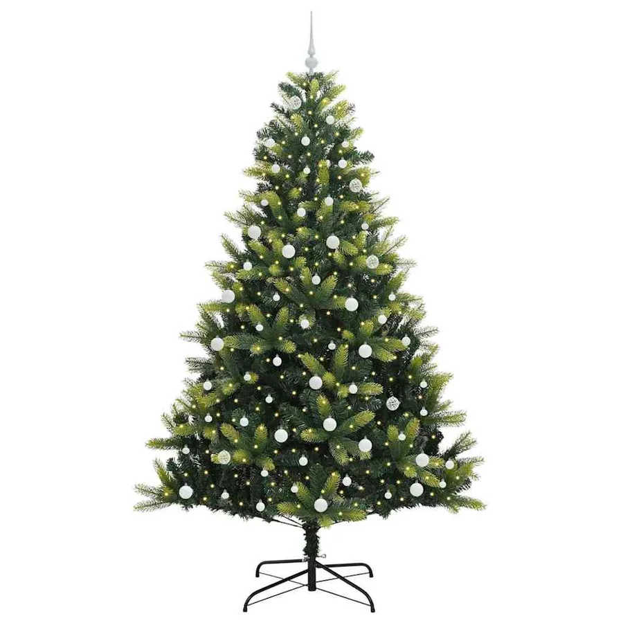 Arbre de Noël artificiel en silicone flexible 300 LEDs 240 cm - 3