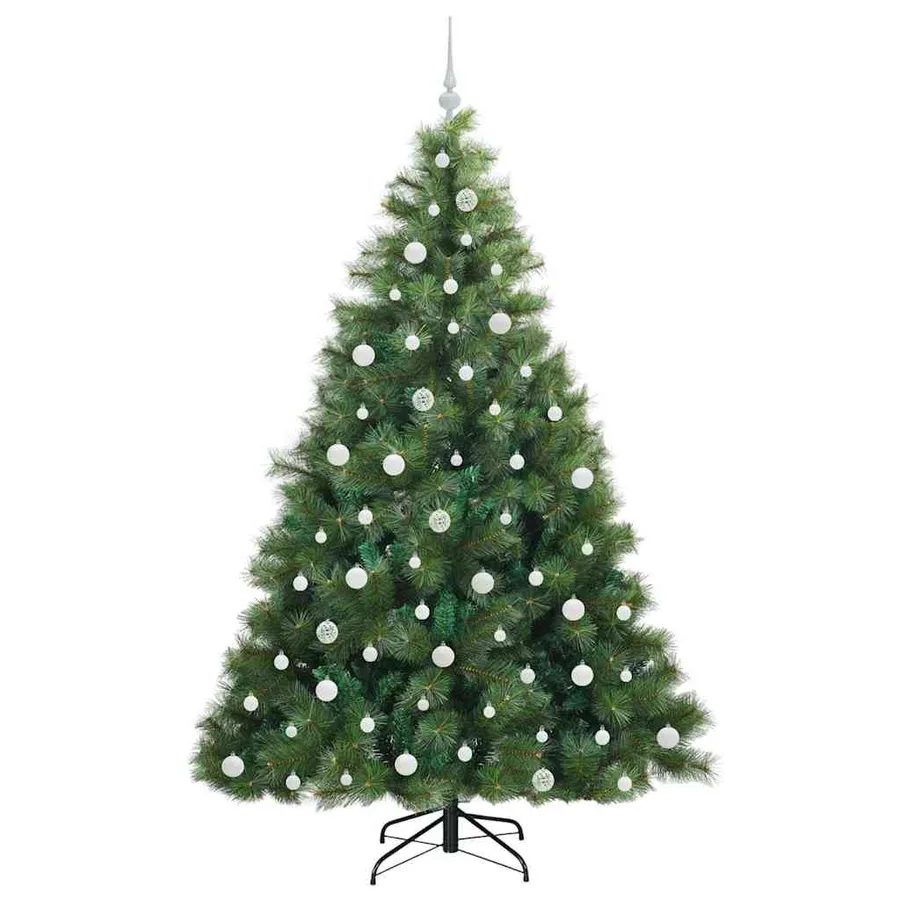 Sapin de Noël artificiel avec 300 LED Vert 210 cm PE et PVC - 4