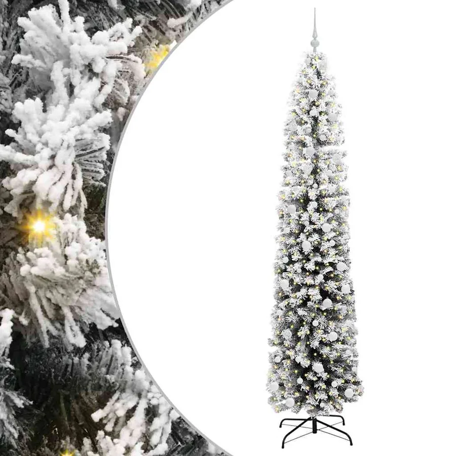 Sapin de Noël artificiel Vert 240 cm PVC et acier et plastique - 2