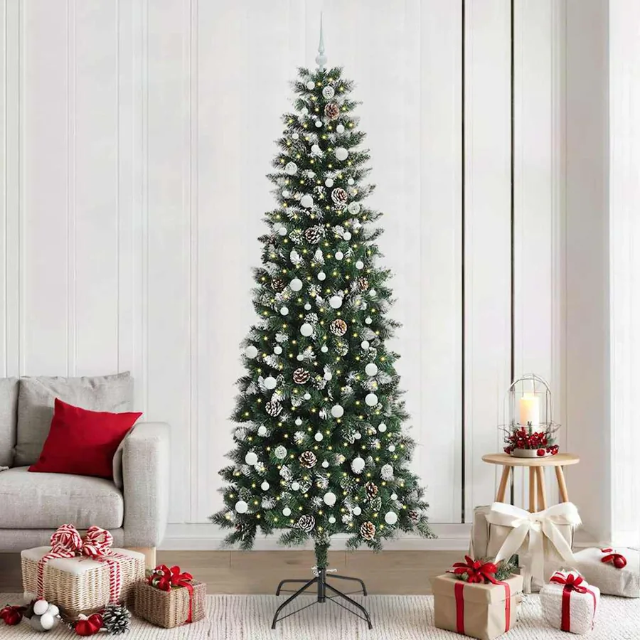 Sapin de Noël artificiel Vert 240 cm PVC, plastique et acier