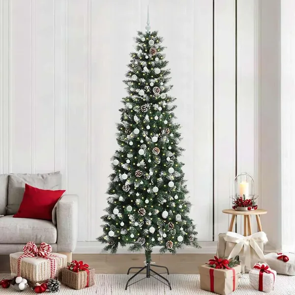 Sapin de Noël artificiel Vert 240 cm PVC, plastique et acier