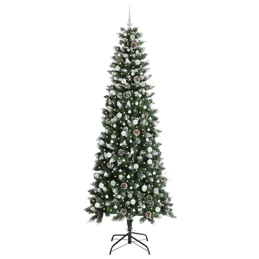 Sapin de Noël artificiel Vert 240 cm PVC, plastique et acier - 3