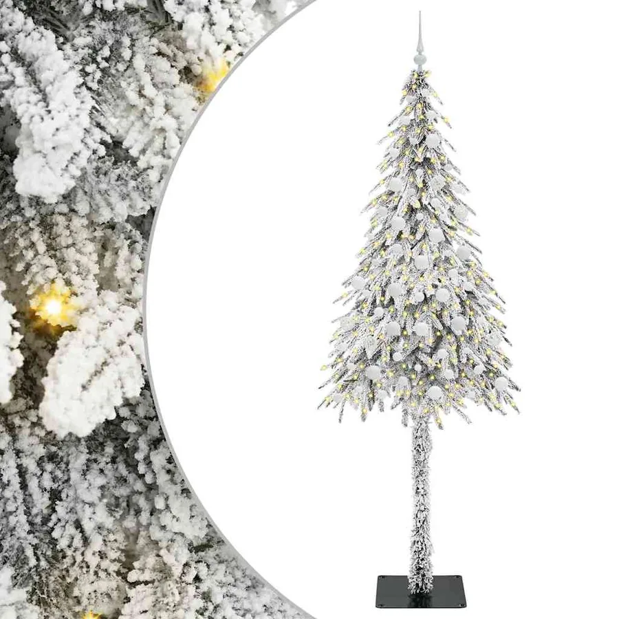 Sapin de Noël avec 300 LED Blanc 210 cm PE et Acier - 2