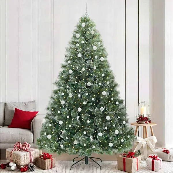 Sapin de Noël artificiel avec 300 LED Vert 240 cm PE et PVC
