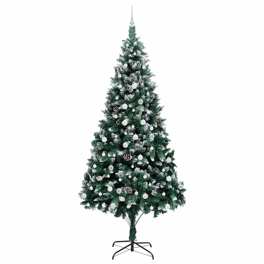 Sapin de Noël artificiel Vert 240 cm PVC, Acier et Plastique - 4