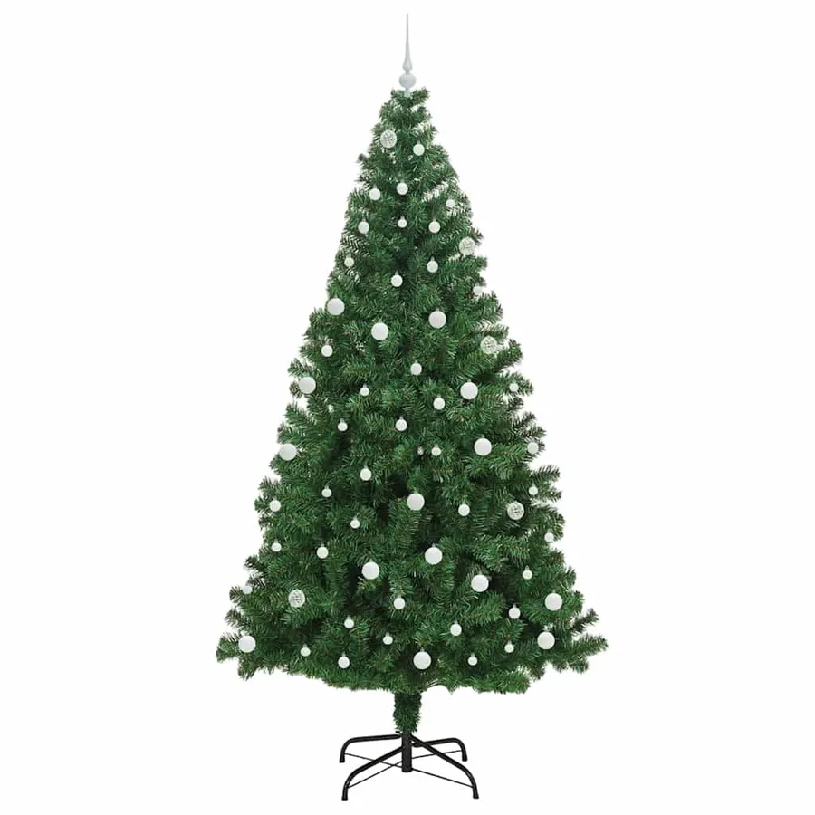 Sapin de Noël artificiel Vert 240 cm PVC, Acier et Plastique - 4