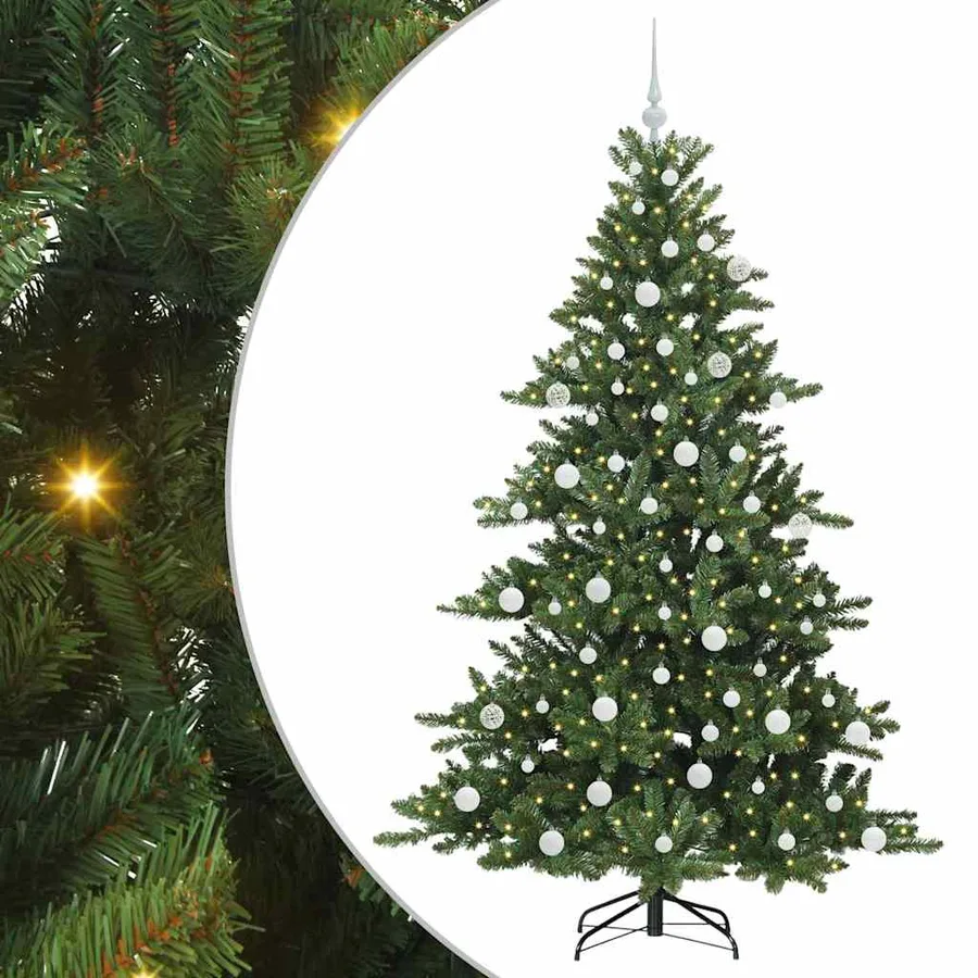 Sapin de Noël Artificiel à Branches Articulées Vert 180 cm - 2