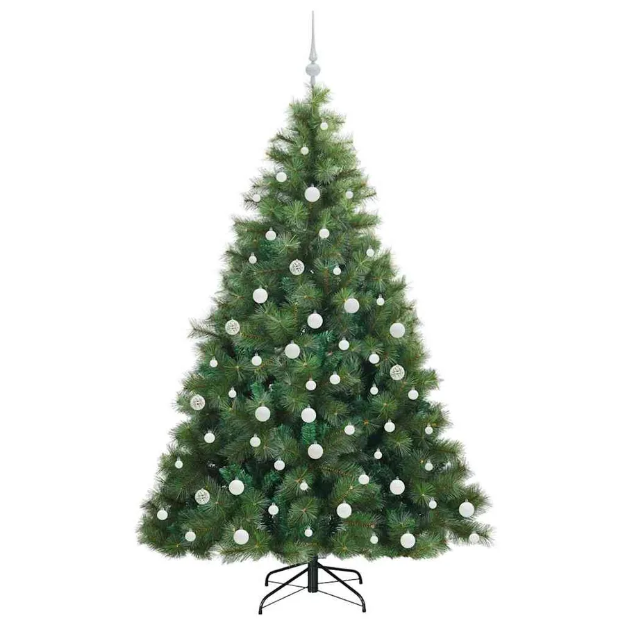 Sapin de Noël artificiel avec 300 LED Vert 180 cm PE et PVC - 4