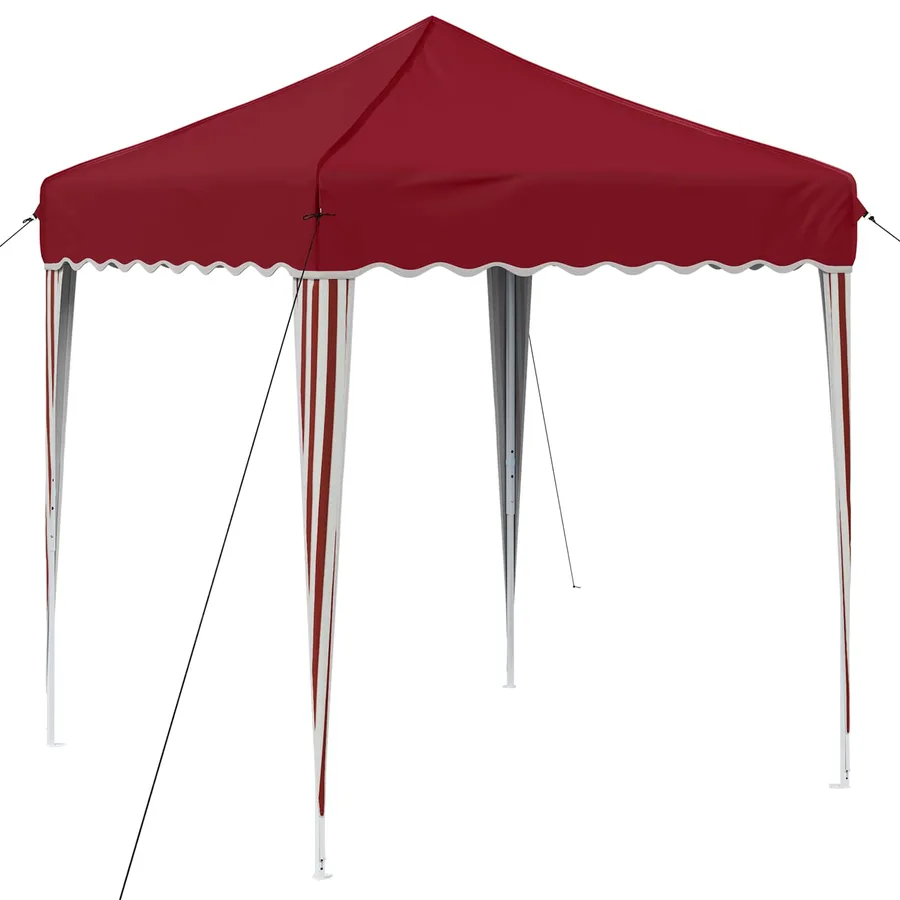 Tente de fête pop-up 195 x 195 x 245 cm Bordeaux Tissu Oxford - 2