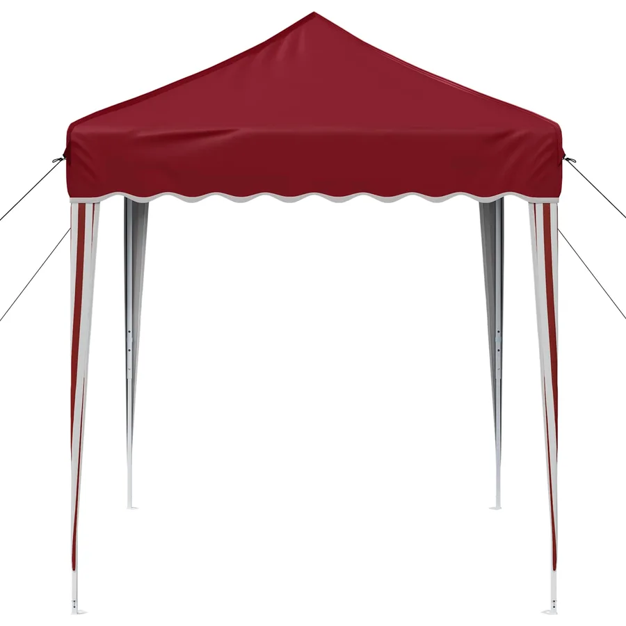 Tente de fête pop-up 195 x 195 x 245 cm Bordeaux Tissu Oxford - 6