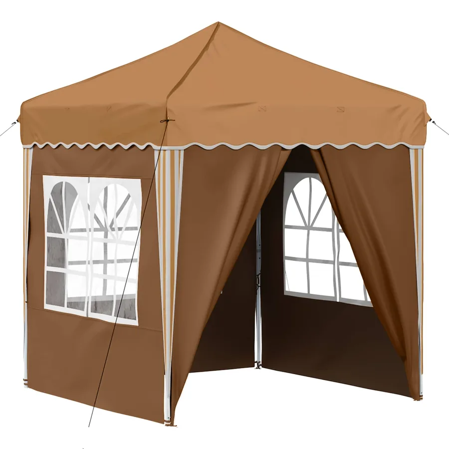 Tente de fête pop-up 195 x 195 x 245 cm Beige Tissu Oxford - 2